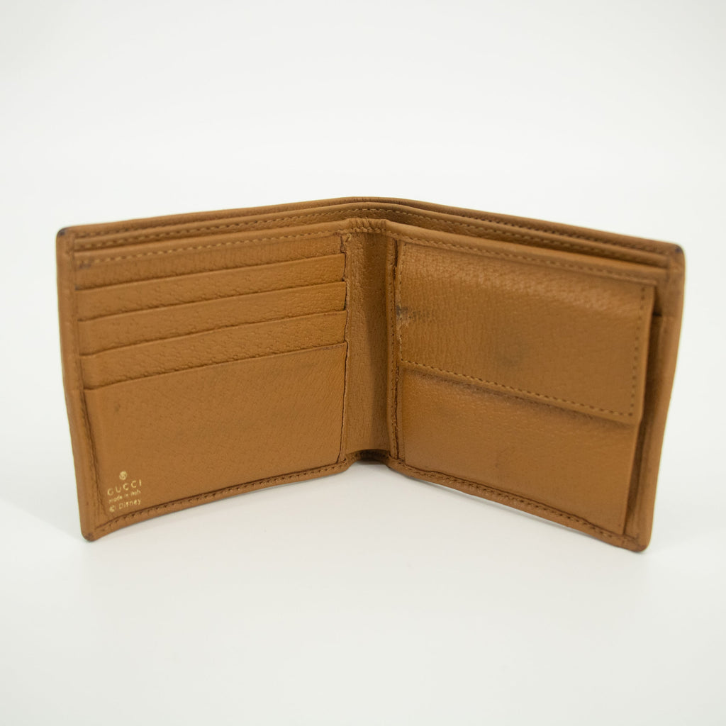 Gucci x Disney Brown Micro GG Bifold Wallet #1968