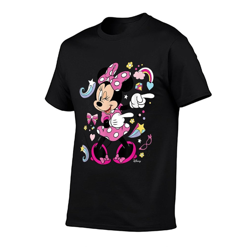 Mickey  Friends- Minnie Mouse Graphic Only  Fade-proof Color T-Shirt