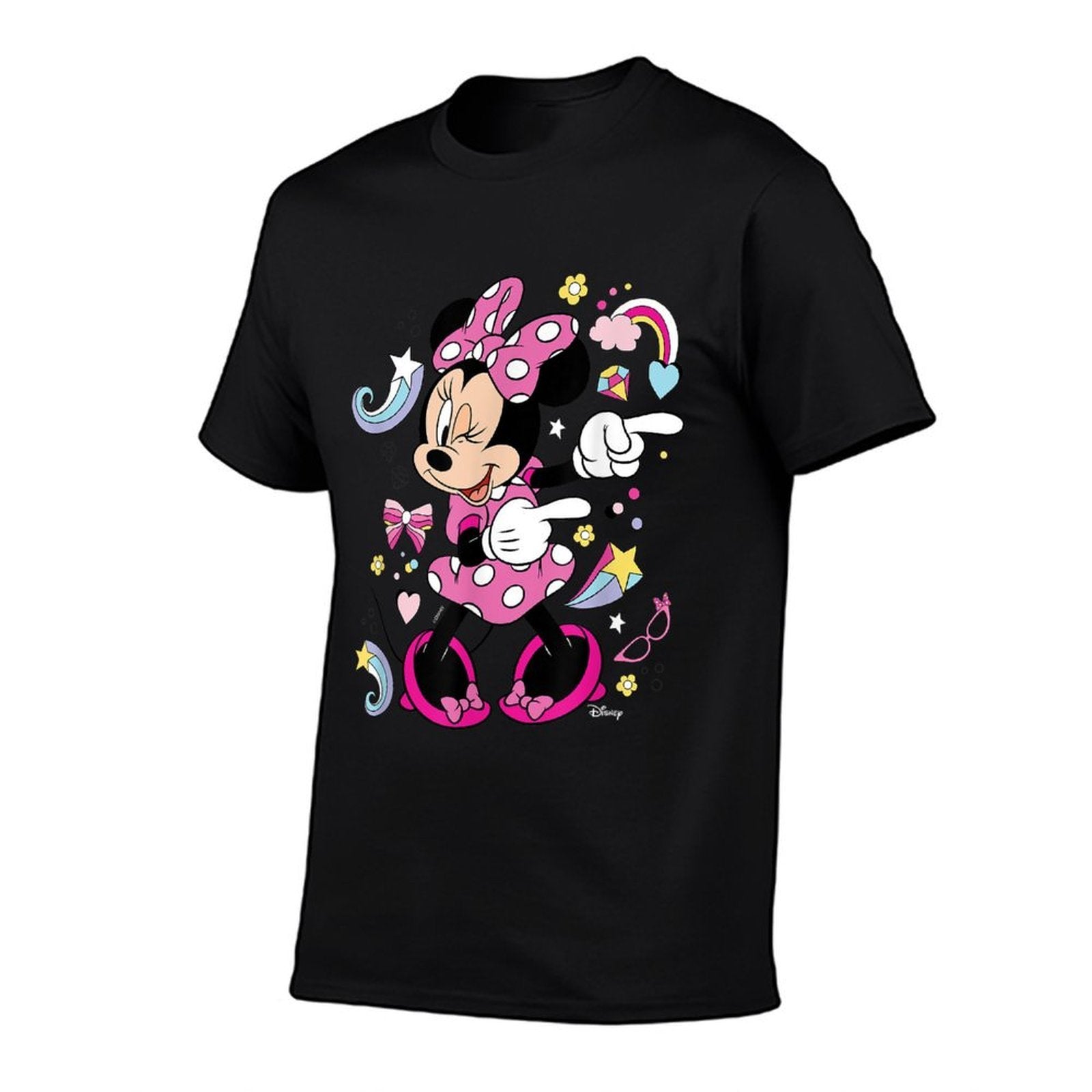 Mickey  Friends- Minnie Mouse Graphic Only  Fade-proof Color T-Shirt