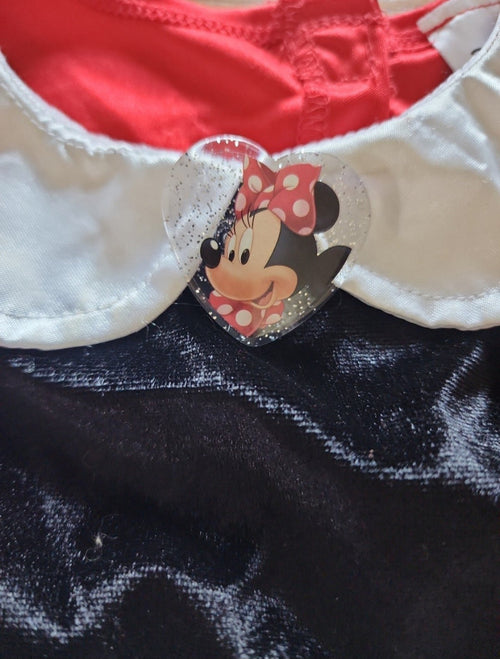 Disney Girls Minnie Mouse Dress costume with Ears costume  size XS